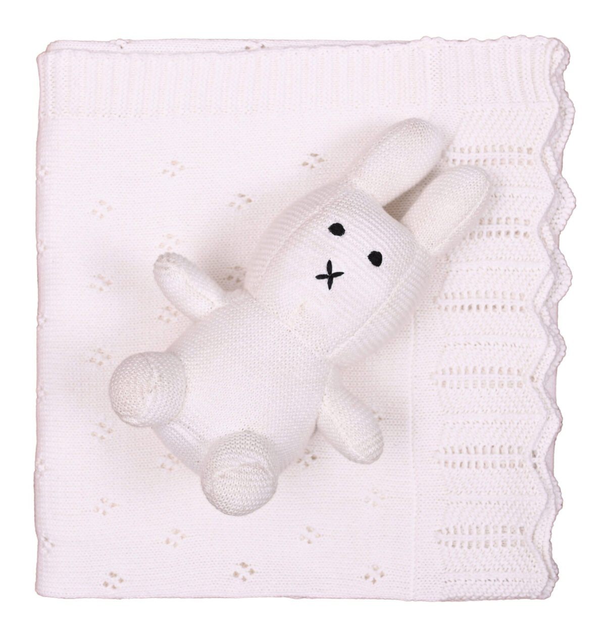 KHZ_6878 Κουβέρτα bebe Bunny Toy (Ivory) 80x100 - Image 2