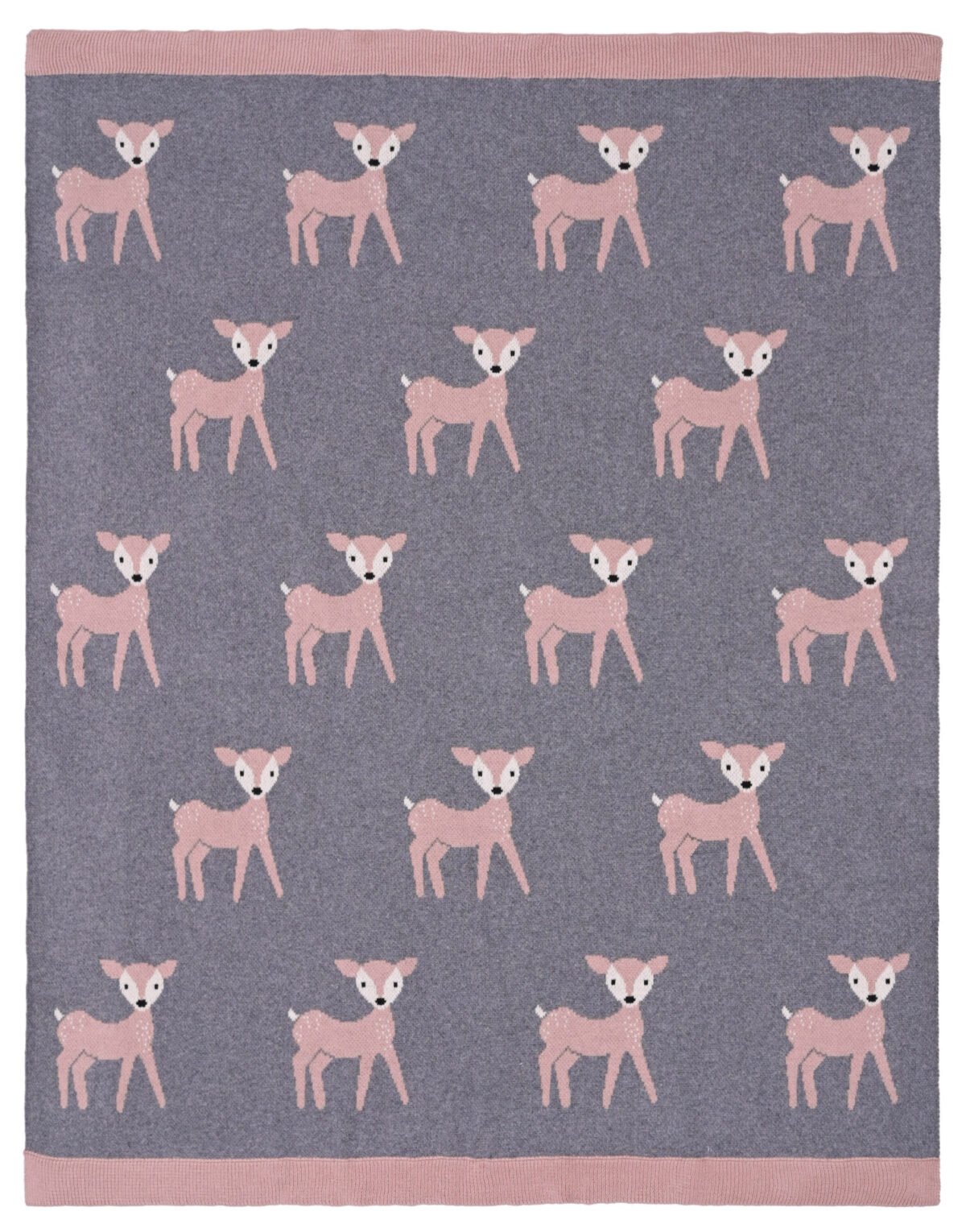 Κουβέρτα bebe Baby Deer (Grey) 80x100 - Image 2
