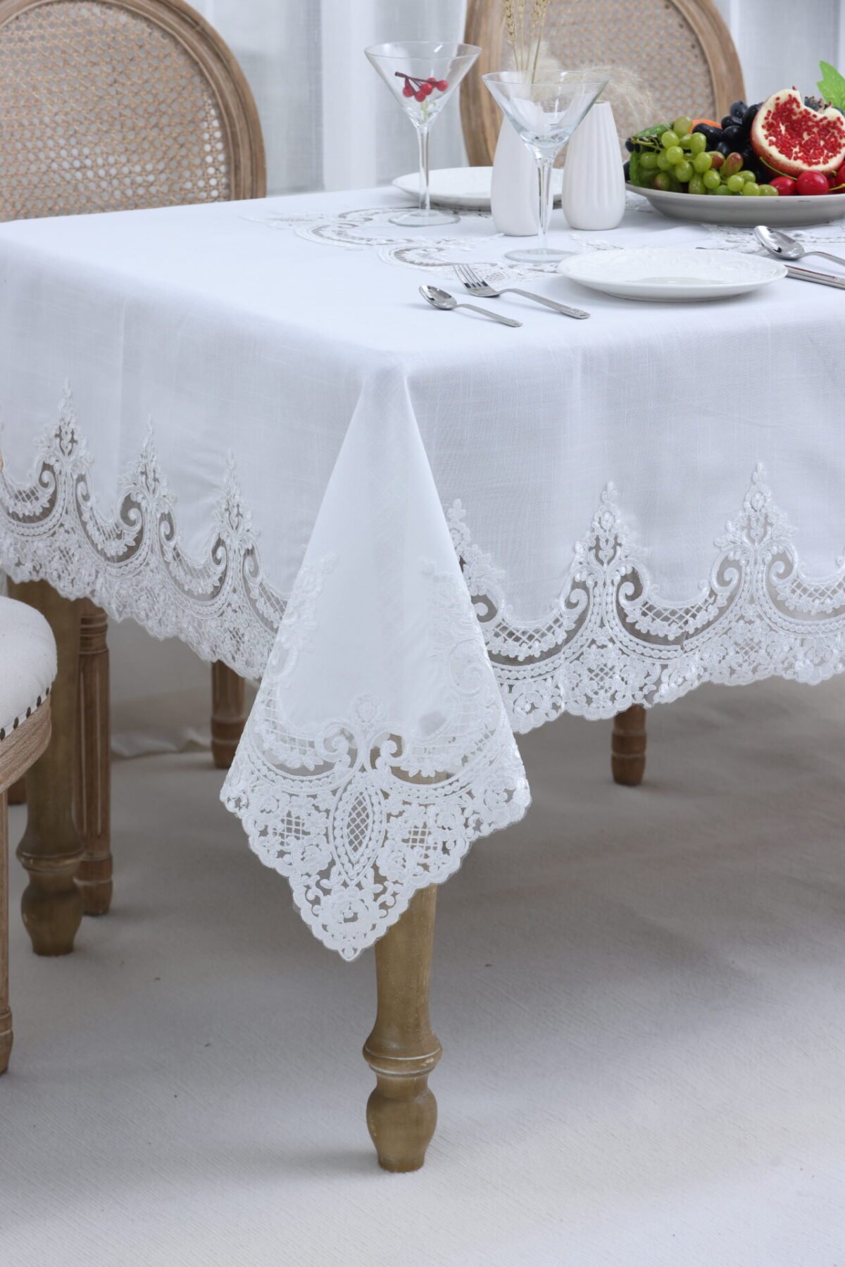 Τραπεζομάντηλο PLS-7B027 (White) 160×220 - Image 2