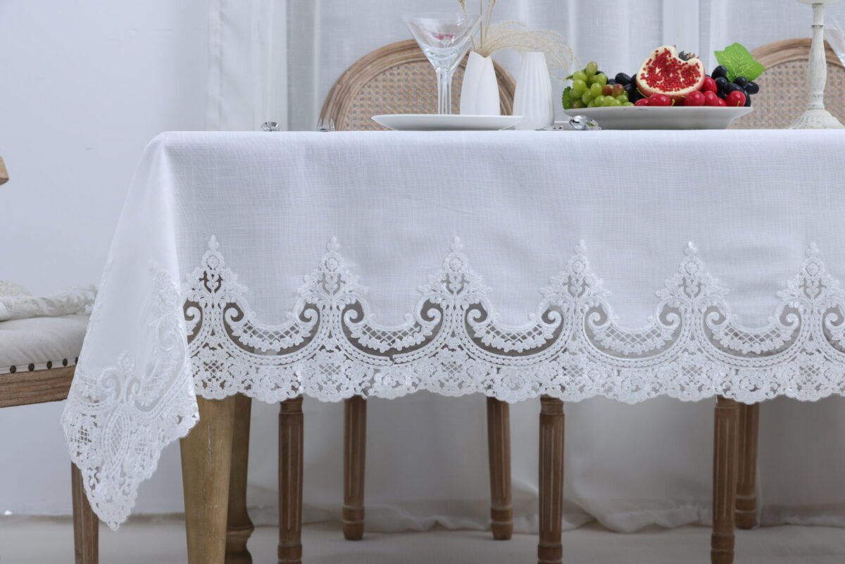 Τραπεζομάντηλο PLS-7B027 (White) 160×220 - Image 3