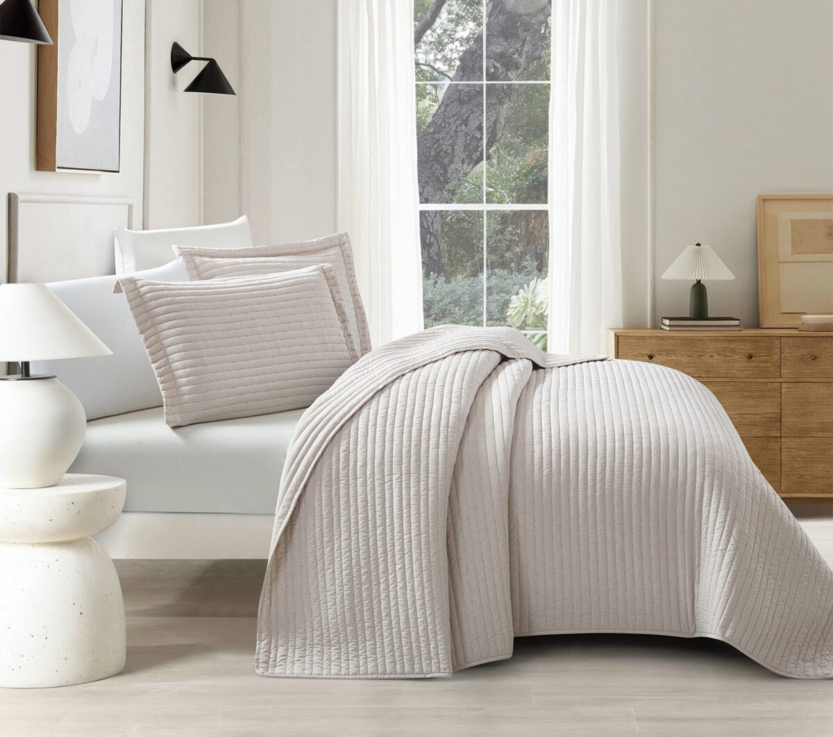 Mabelle-Beige-1-1 Κουβερλί Διπλό Mabelle Beige Liolios Home (180×240) - Image 1