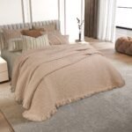 Βαμβακερή Ανάγλυφη Κουβέρτα Υπέρδιπλη Evelyn Nude Liolios Home (230×260)