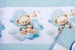 Πετσέτα Σετ 2 τεμ Με Ψηφιακή Εκτύπωση bebe Cute Bear 301 30X50,70X140 Sky Blue 100% Cotton - Image 2
