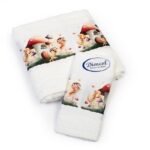 Πετσέτα Σετ 2 τεμ Με Ψηφιακή Εκτύπωση bebe Fairies 331 30X50,70X140 White 100% Cotton