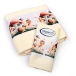 Πετσέτα Σετ 2 τεμ Με Ψηφιακή Εκτύπωση bebe Fairies 332 30X50,70X140 Ecru 100% Cotton