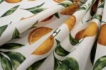 Αλέκιαστο Σετ 2 τεμ Τραπεζομάντηλο Oranges 474 140X220 & Τραβέρσα 40X220 White-Orange 70/30 Cott/Pol - Image 2
