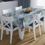 Τραπεζομάντηλο Αλέκιαστο Skid Marks 471 180X300 Blue 70/30 Cott/Pol