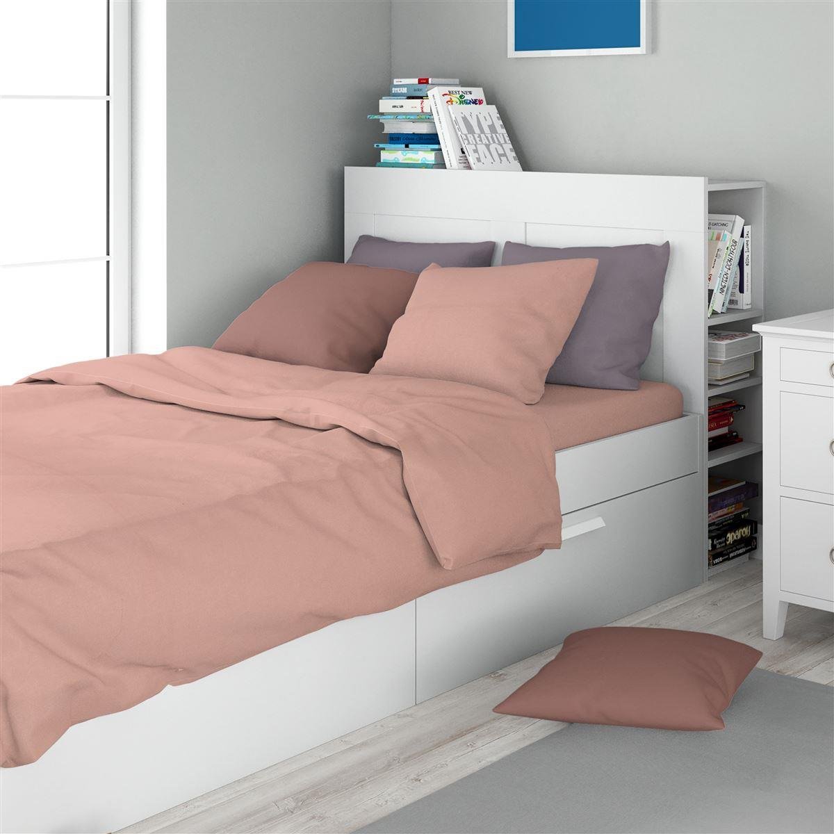 0009556_SKU_33122123003 Σεντόνι Σετ 2 τεμ Solid 503 160X240 Dusty Rose 100% Cotton - Image 1