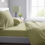 Σεντόνι 1 τεμ Solid 504 220X240 Olive 100% Cotton