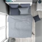 Παπλωματοθήκη Solid 505 160X240 Light Blue-Grey 100% Cotton