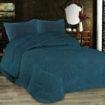 Κουβερτοπάπλωμα Popcorn Fleece 700 gsm 1950 Petrol 220Χ240 100% Polyester