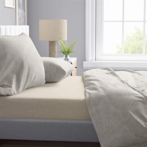 Πάπλωμα Εμπριμέ Άρτεμις 702 220X240 Beige 100% Cotton
