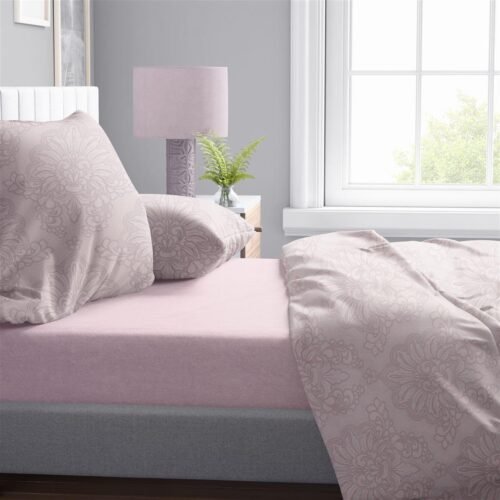 Πάπλωμα Εμπριμέ Άρτεμις 706 220X240 Light Purple 100% Cotton