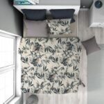 Πάπλωμα Εμπριμέ Ευριδίκη 710 160X240 Ecru-Black 100% Cotton