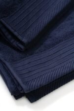 Πετσέτα Πενιέ 500 gr/m² Σετ 3 τεμ 40X60,50X100,80X150 Navy Blue 100% Cotton - Image 2