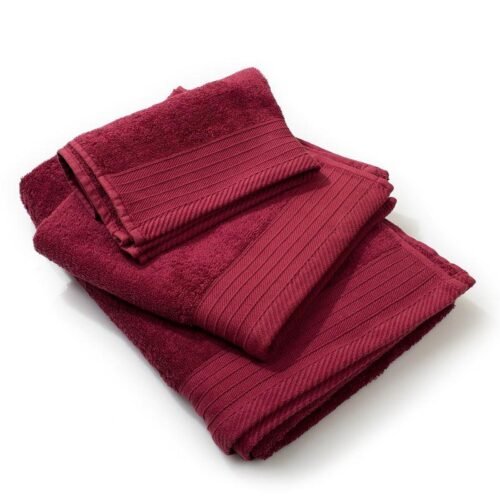 Πετσέτα Πενιέ 500 gr/m² 80X150 Bordeaux 100% Cotton