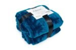 Κουβέρτα Coral Fleece Solid 03 160X220 Petrol 100% Polyester - Image 2
