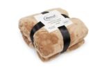 Κουβέρτα Coral Fleece Solid 02 220X240 Beige 100% Polyester - Image 2