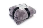 Κουβέρτα Coral Fleece Solid 06 220X240 Grey 100% Polyester - Image 2