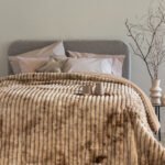 Κουβερτοπάπλωμα Υπέρδιπλο 220x240 TIDI/2 BEIGE