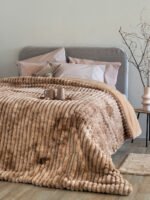 Κουβερτοπάπλωμα Υπέρδιπλο 220x240 TIDI/2 BEIGE - Image 2