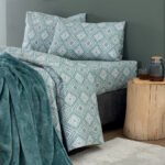 Σετ Σεντόνια Υπέρδιπλα Flannel Beauty 240x265 FB0239 Χωρίς Λάστιχο