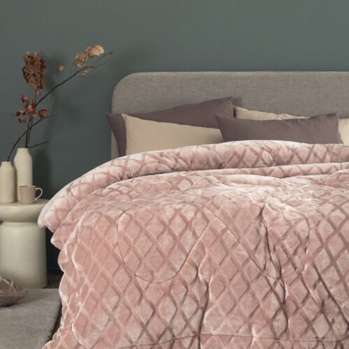Κουβερτοπάπλωμα Μονό 160x240 NADINE/5 PINK