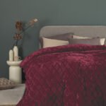 Κουβερτοπάπλωμα Μονό 160x240 NADINE/5 BORDO