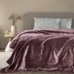 Κουβέρτα Fleece 220x240 LUCY MAUVE