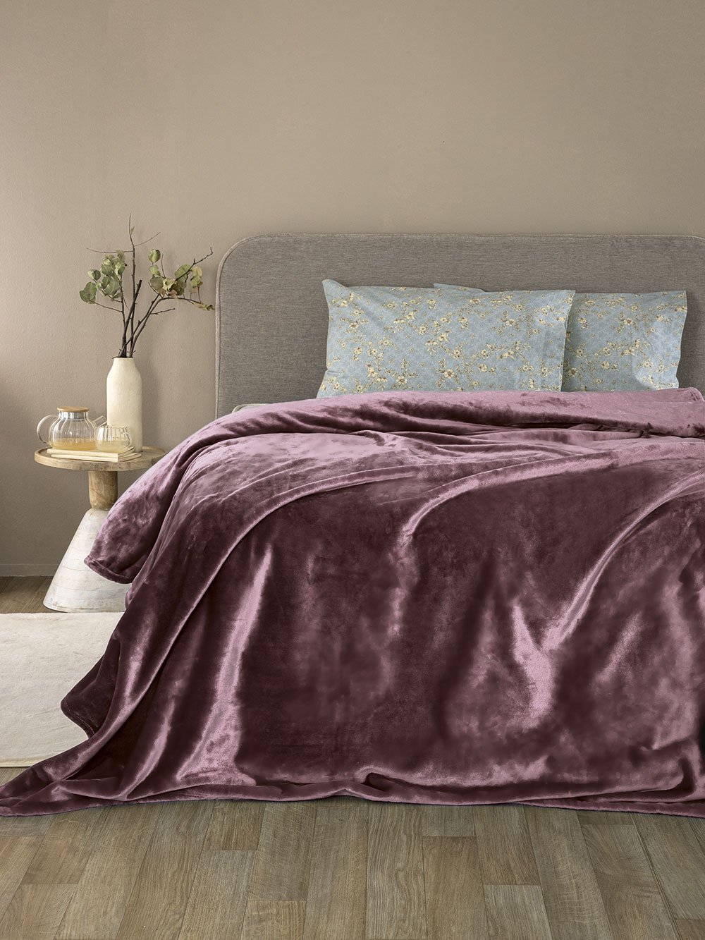 5205857298692_6 Κουβέρτα Fleece 220x240 LUCY MAUVE - Image 1