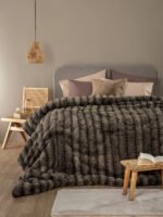 Κουβερτοπάπλωμα Υπέρδιπλο 220x240 JUNO TAUPE