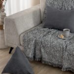 Διακοσμητική μαξιλαροθήκη με γέμιση 43x43x43 AS104 GREY