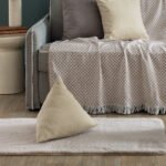 Διακοσμητική μαξιλαροθήκη με γέμιση 43x43x43 AS104 IVORY