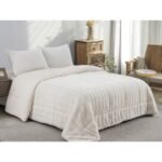ΚΟΥΒΕΡΤΟΠΑΠΛΩΜΑ ΓΟΥΝΑ/FLANNEL ΥΠΕΡΔΙΠΛΟ 220X240 ADAM HOME (920) WHITE