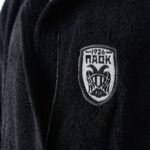 Μπουρνούζι Paok Ενηλίκων Με Κουκούλα Μαύρο Vesta Home - Image 2