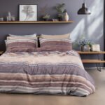Beauty Home Σετ παπλωματοθήκη φανελένια υπέρδιπλη Dali Art 12332 230x250 Μπεζ