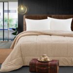 Beauty Home Κουβερτοπάπλωμα υπέρδιπλο Art 12651 220x240 Μπεζ