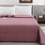 Κουβέρτα Βελουτέ Zurigo Lilac (220x240)