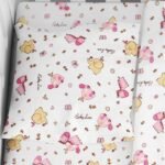 Μαξιλαροθήκη Εμπριμέ bebe Elephant 072 35X45 White-Pink 100% Cotton Flannel