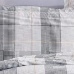Μαξιλαροθήκη Εμπριμέ Αντιγόνη 339 50X70 Grey 100% Cotton Flannel