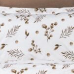Μαξιλαροθήκη Εμπριμέ Μυρτώ 352 50X70 Beige 100% Cotton Flannel