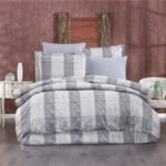 Παπλωματοθήκη Εμπριμέ Αντιγόνη 339 160X240 Grey 100% Cotton Flannel