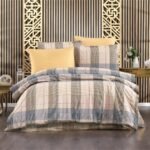 Σεντόνια Εμπριμέ Σετ 3 τεμ Αντιγόνη 340 220X240 Beige 100% Cotton Flannel