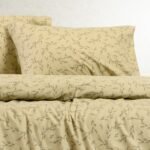 ΣΕΤ ΣΕΝΤΟΝΙΑ ΦΑΝΕΛΕΝΙΑ ΜΟΝΑ (Λ) POPPY PASTEL OLIVE (100Χ200+30) - Image 2