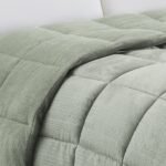 ΚΟΥΒΕΡΤΟΠΑΠΛΩΜΑ ΜΟΝΟ SHELBY SOFT OLIVE (160X220) - Image 2