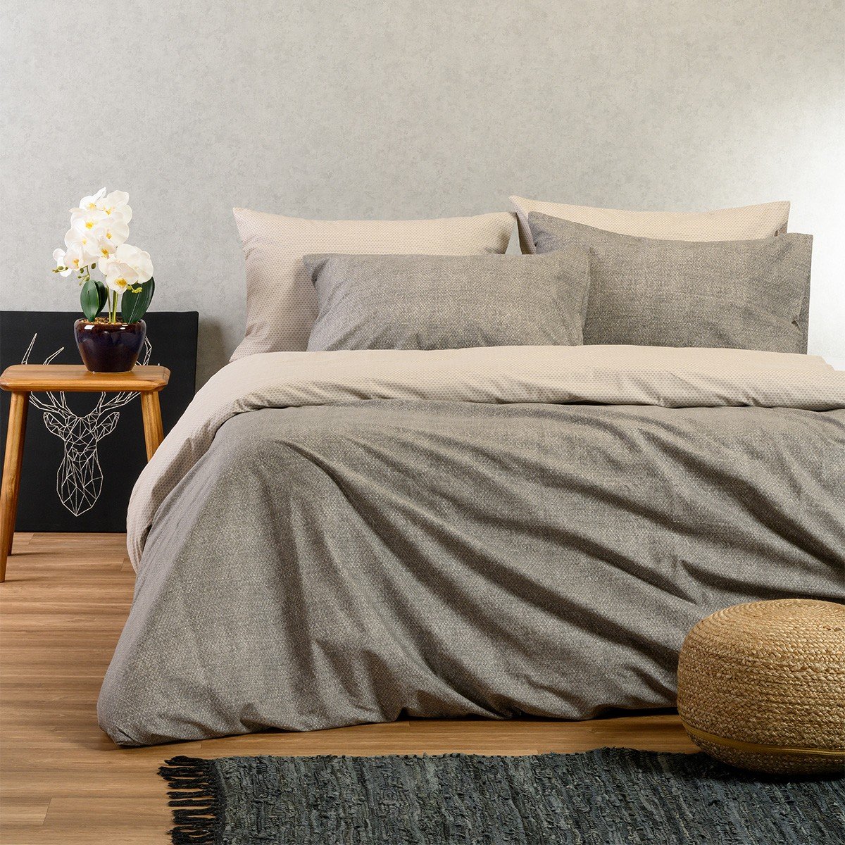 20635 ΣΕΤ ΣΕΝΤΟΝΙΑ KING SIZE (Λ) LUCA GREY ULTRA LINE (180Χ200+32) - Image 1