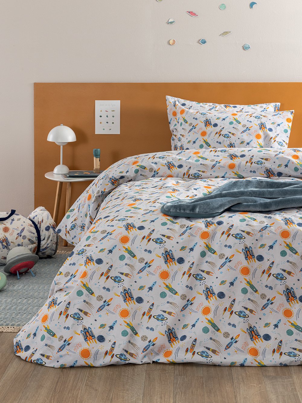 5205857301842_3 Σετ Παπλωματοθήκη Μονή My Kingdom 160x240 MK770 - Image 1