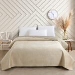 ΚΟΥΒΕΡΛΙ KING SIZE OMNIA GREIGE (260Χ240)