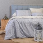 ΣΕΤ ΣΕΝΤΟΝΙΑ ΔΙΠΛΑ ΚΑΤΩΣΕΝΤΟΝΟ ΛΑΣΤΙΧΟ RIVER LIGHT GREY CASUAL LINE (150Χ200+32)