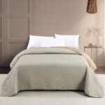 ΚΟΥΒΕΡΛΙ KING SIZE RENZO GREY/BEIGE (260Χ240)